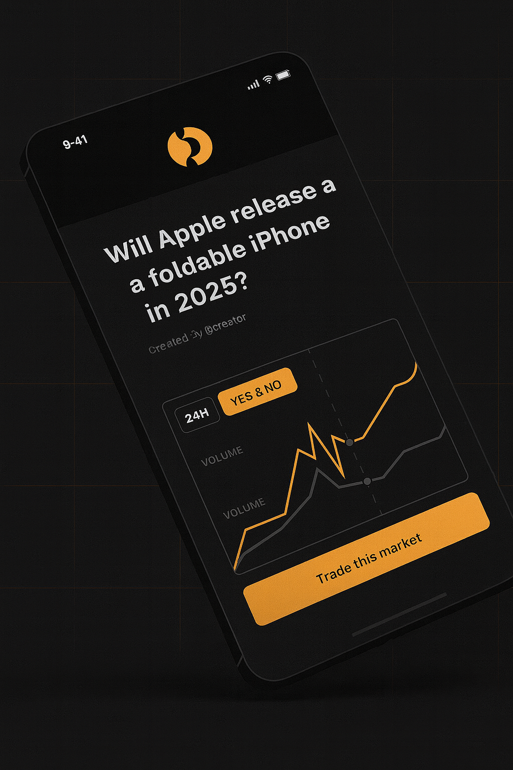 Hoodmarket mobile app showing market